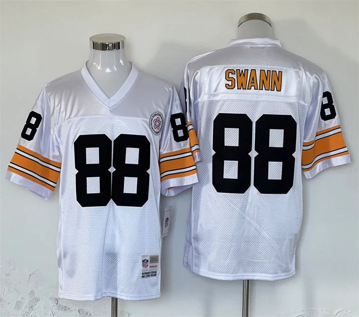 Men's Pittsburgh Steelers Lynn Swann White Legacy Replica Jersey