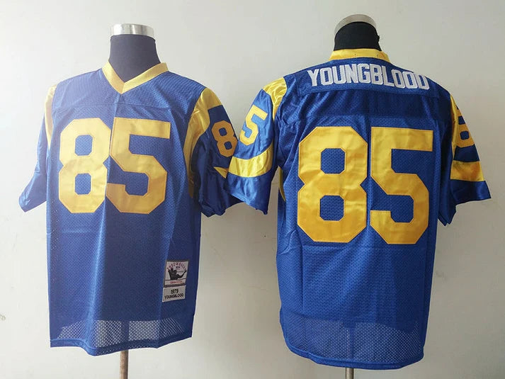 Men's San Louis Rams Jack Youngblood Blue Legacy Replica Jersey