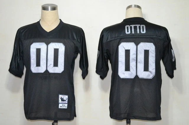 Men's Oakland Raiders Jim Otto Black Legacy Replica Jersey