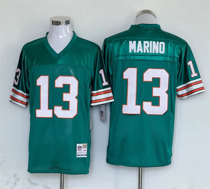 Men's Miami Dolphins Dan Marino Aqua Legacy Replica Jersey