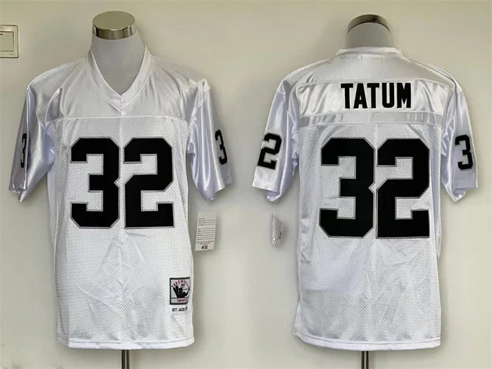 Men's Oakland Raiders Jack Tatum White Legacy Replica Jersey