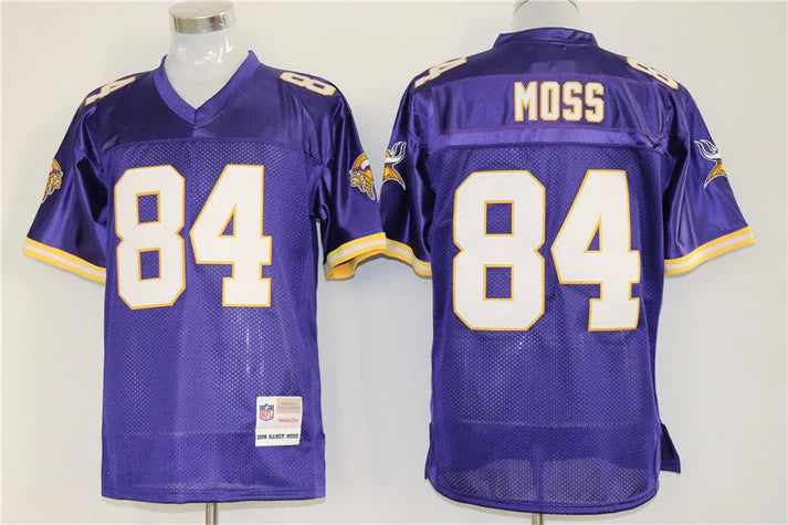 Men's Minnesota Vikings Randy Moss Purple Legacy Replica Jersey