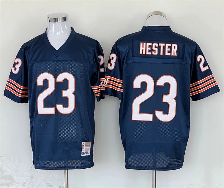 Men's Chicago Bears Devin Hester Navy Legacy Replica Jersey