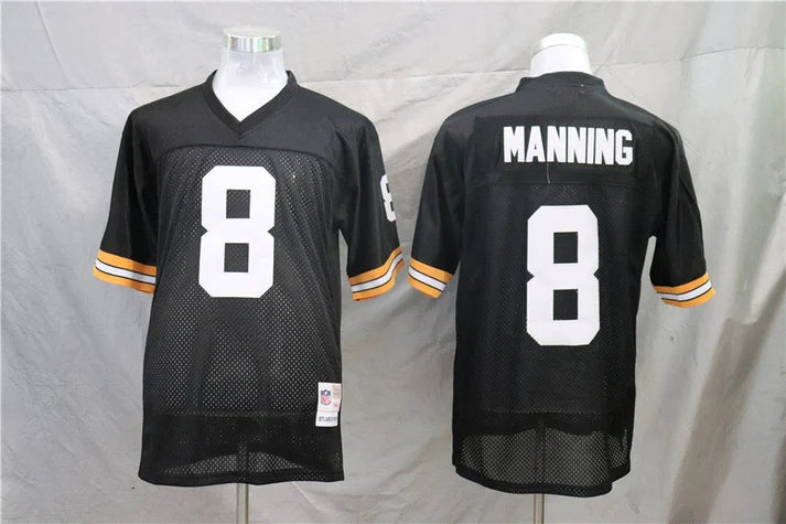 Men's New Orleans Saints Archie Manning Black Legacy Replica Jersey1