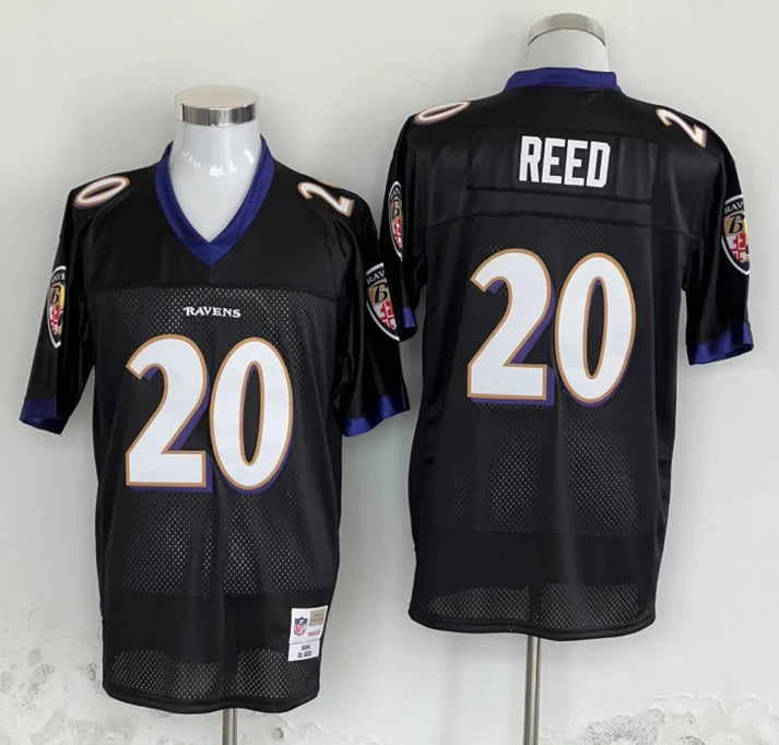 Men's Baltimore Ravens Ed Reed Black Legacy Replica Player Jersey