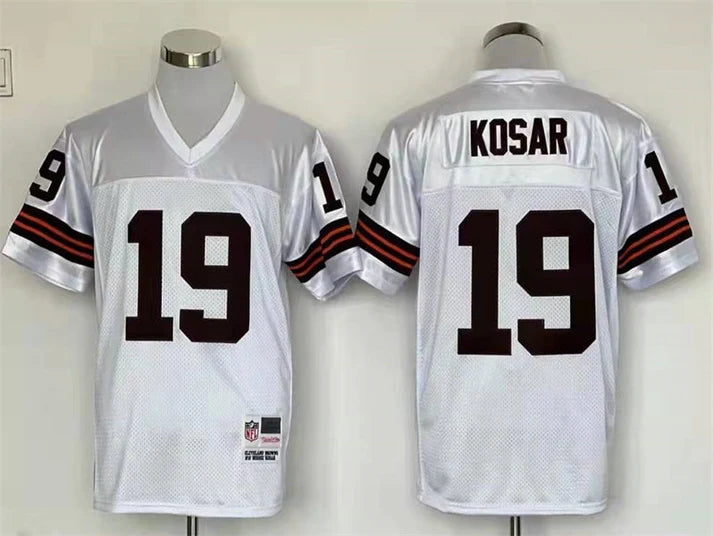 Men's Cleveland Browns Bernie Kosar White Legacy Replica Player Jersey