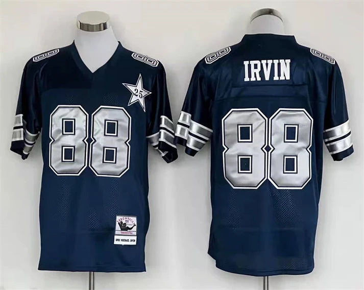 Men's Dallas Cowboys Michael Irvin Navy Legacy Replica Player Jersey