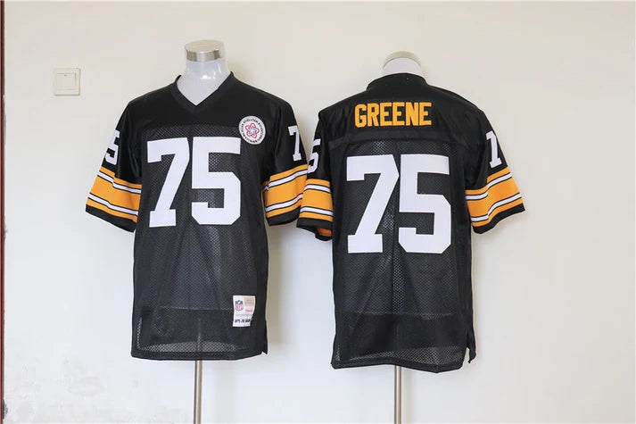 Men's Pittsburgh Steelers Joe Greene Black Legacy Replica Jersey