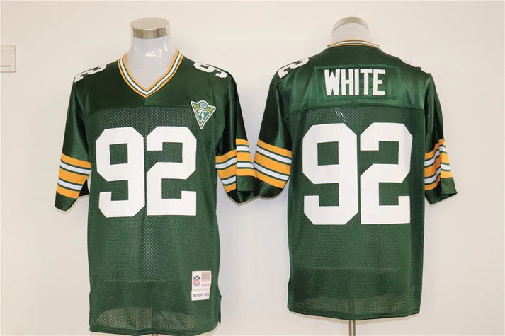 Men's Green Bay Packers Reggie White Green Legacy Replica Player Jersey1