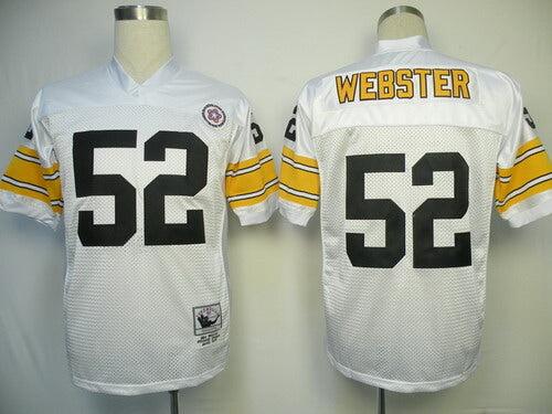 Men's Pittsburgh Steelers Mike Webster White Legacy Replica Jersey1