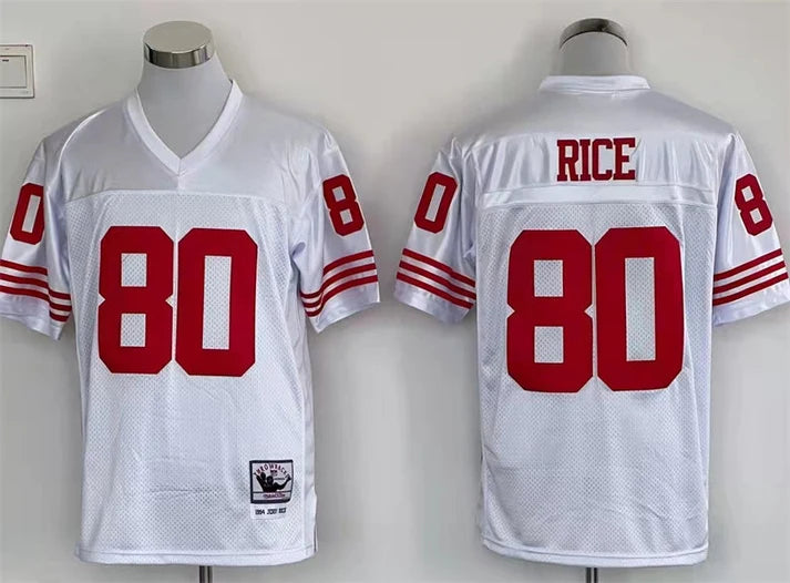 Men's San Francisco 49ers Jerry Rice White Legacy Replica Jersey