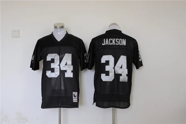 Men's Oakland Raiders Bo Jackson Black Legacy Replica Jersey