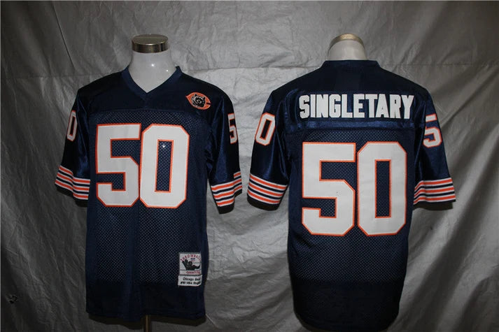 Men's Chicago Bears Mike Singletary Navy Legacy Replica Jersey