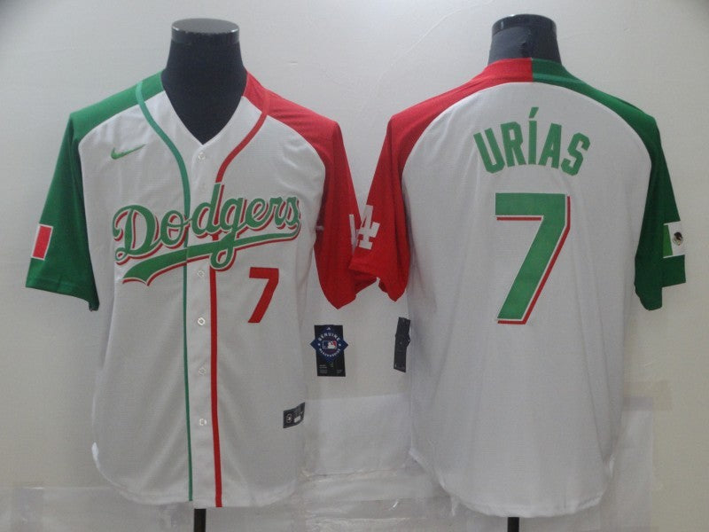 Men's Los Angeles Dodgers Julio Urias White Stitched Baseball Jersey