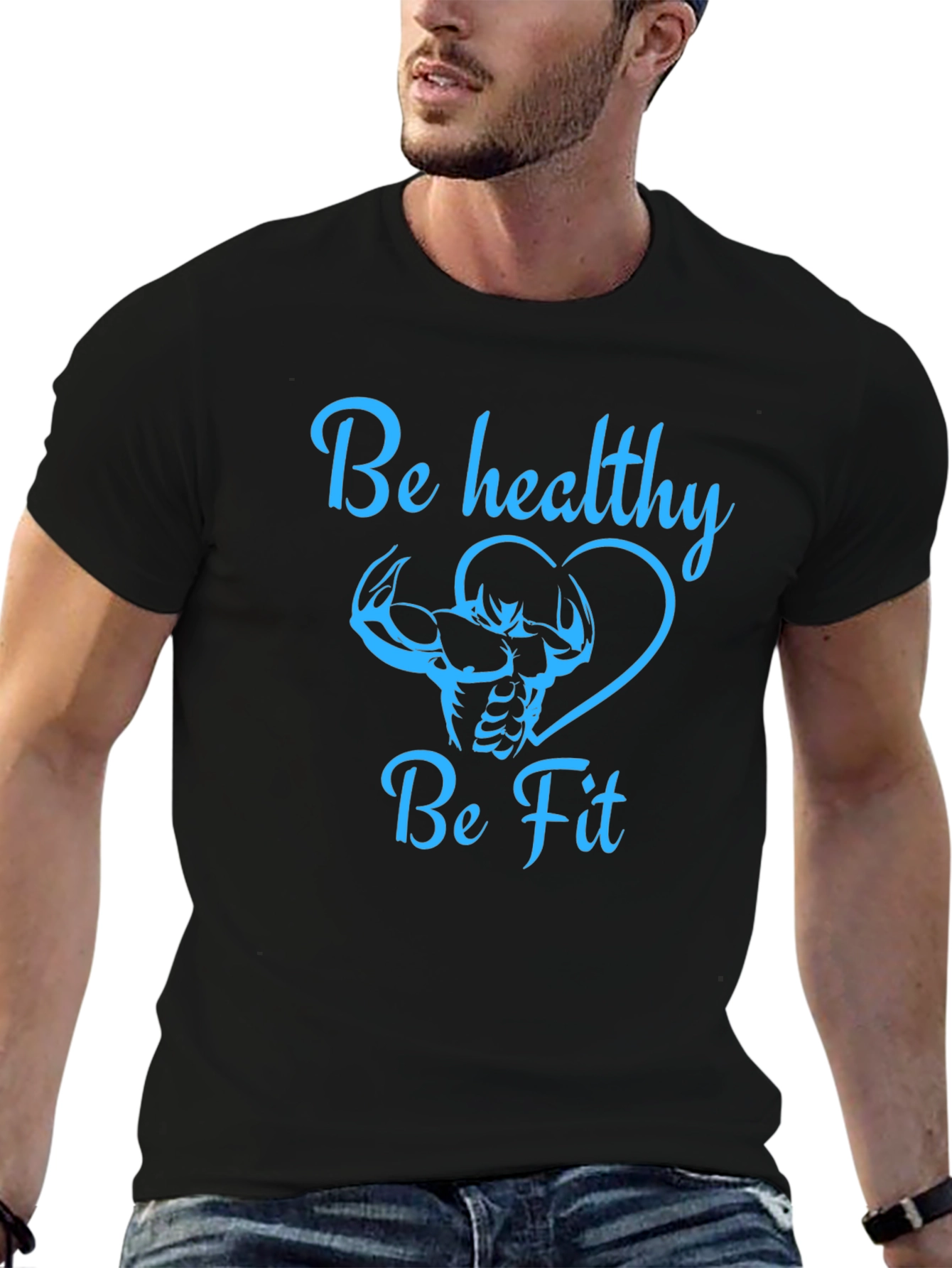 Be Healthy Be Fit Graphic Tee