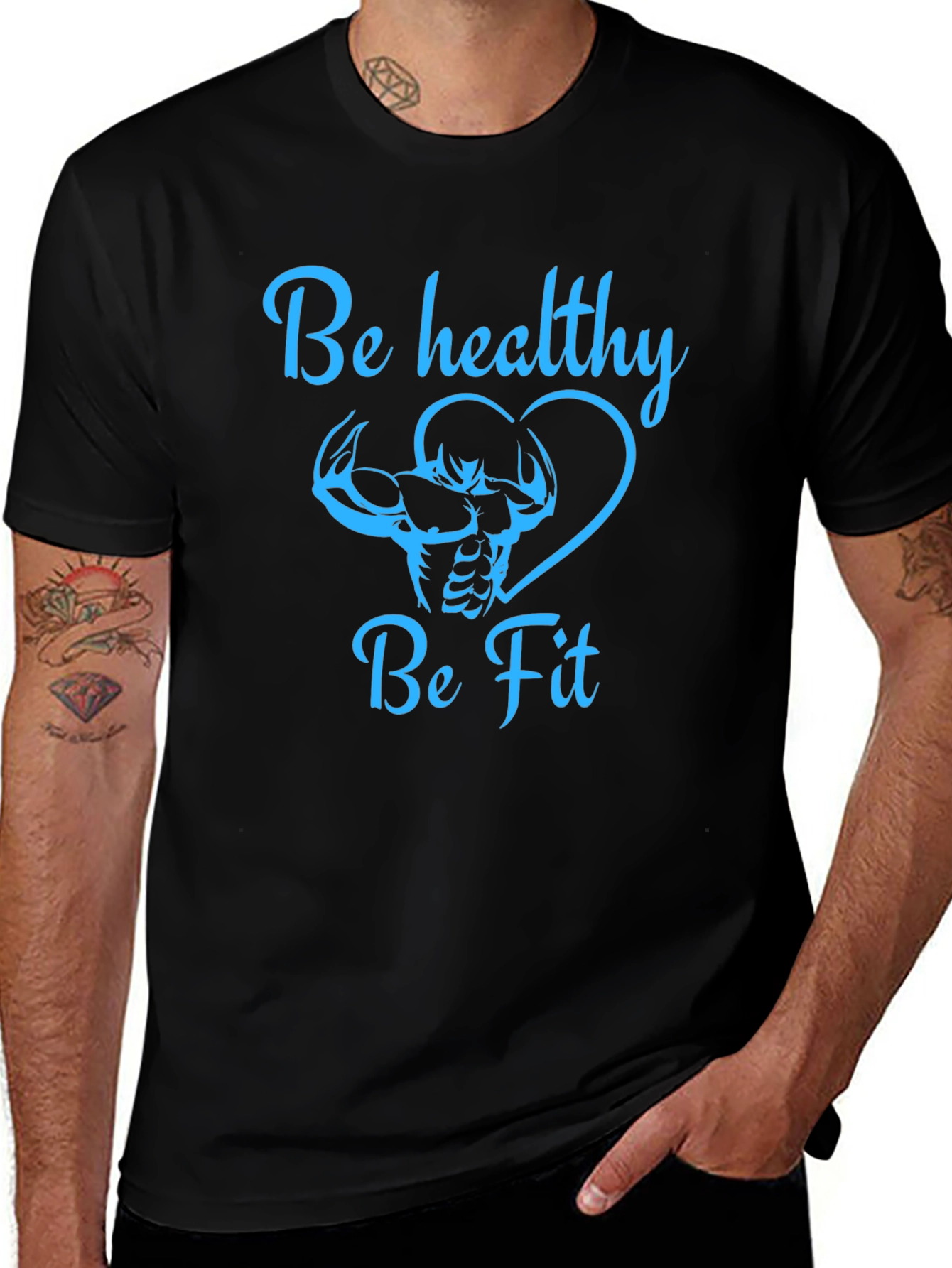 Be Healthy Be Fit Graphic Tee