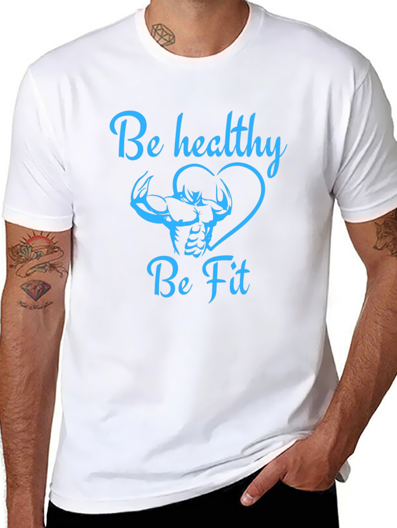 Be Healthy Be Fit Graphic Tee
