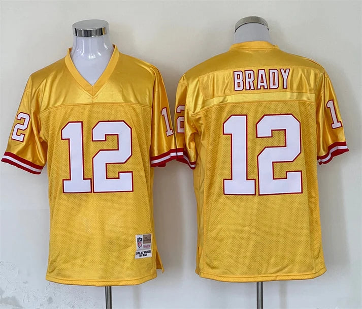 Men's Tampa Bay Buccaneers Tom Brady Yellow Legacy Replica Jersey1