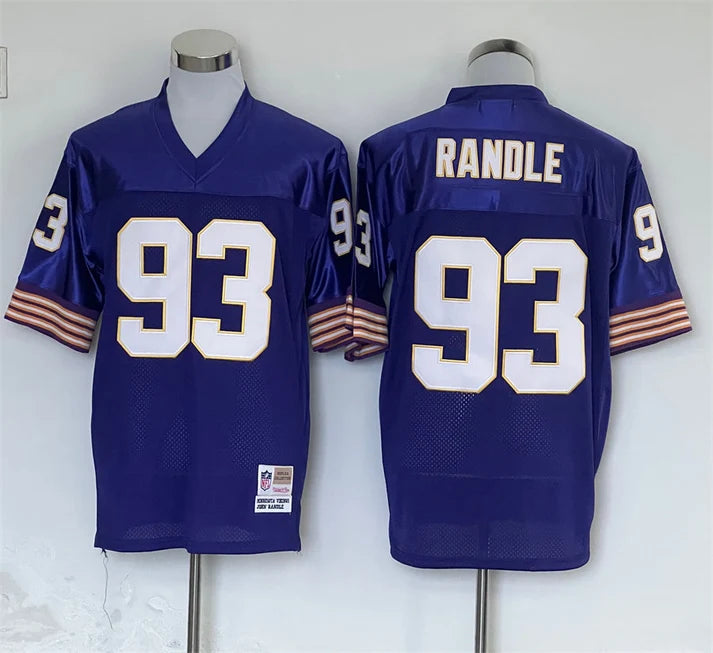 Men's Minnesota Vikings John Randle Purple Legacy Replica Jersey1