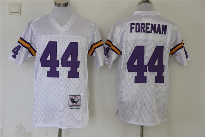 Men's Minnesota Vikings Chuck Foreman White Legacy Replica Jersey