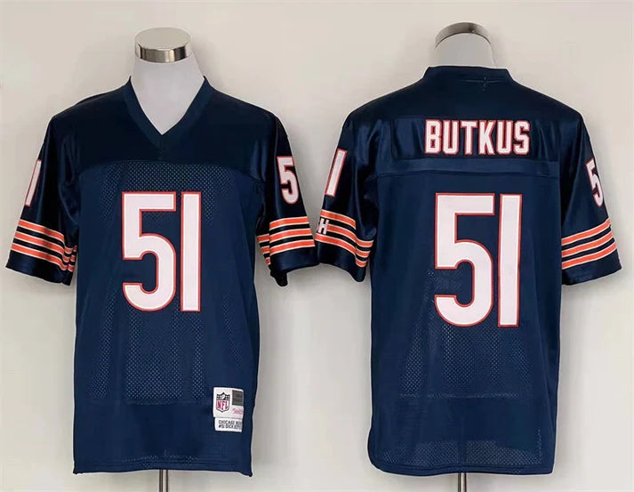 Men's Chicago Bears Dick Butkus Navy Legacy Replica Player Jersey