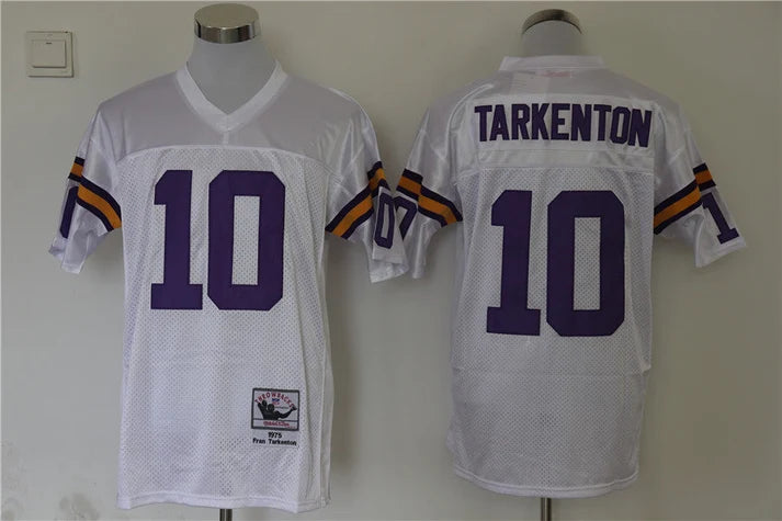 Men's Minnesota Vikings Fran Tarkenton White Legacy Replica Jersey