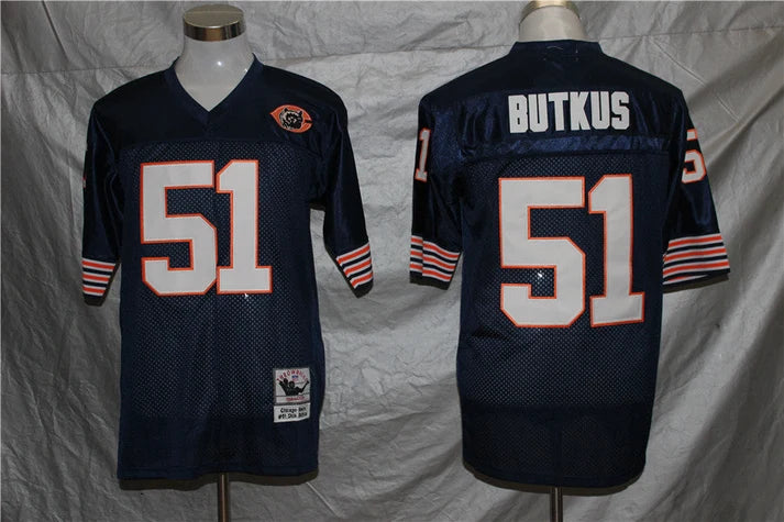 Men's Chicago Bears Dick Butkus Navy Legacy Replica Jersey