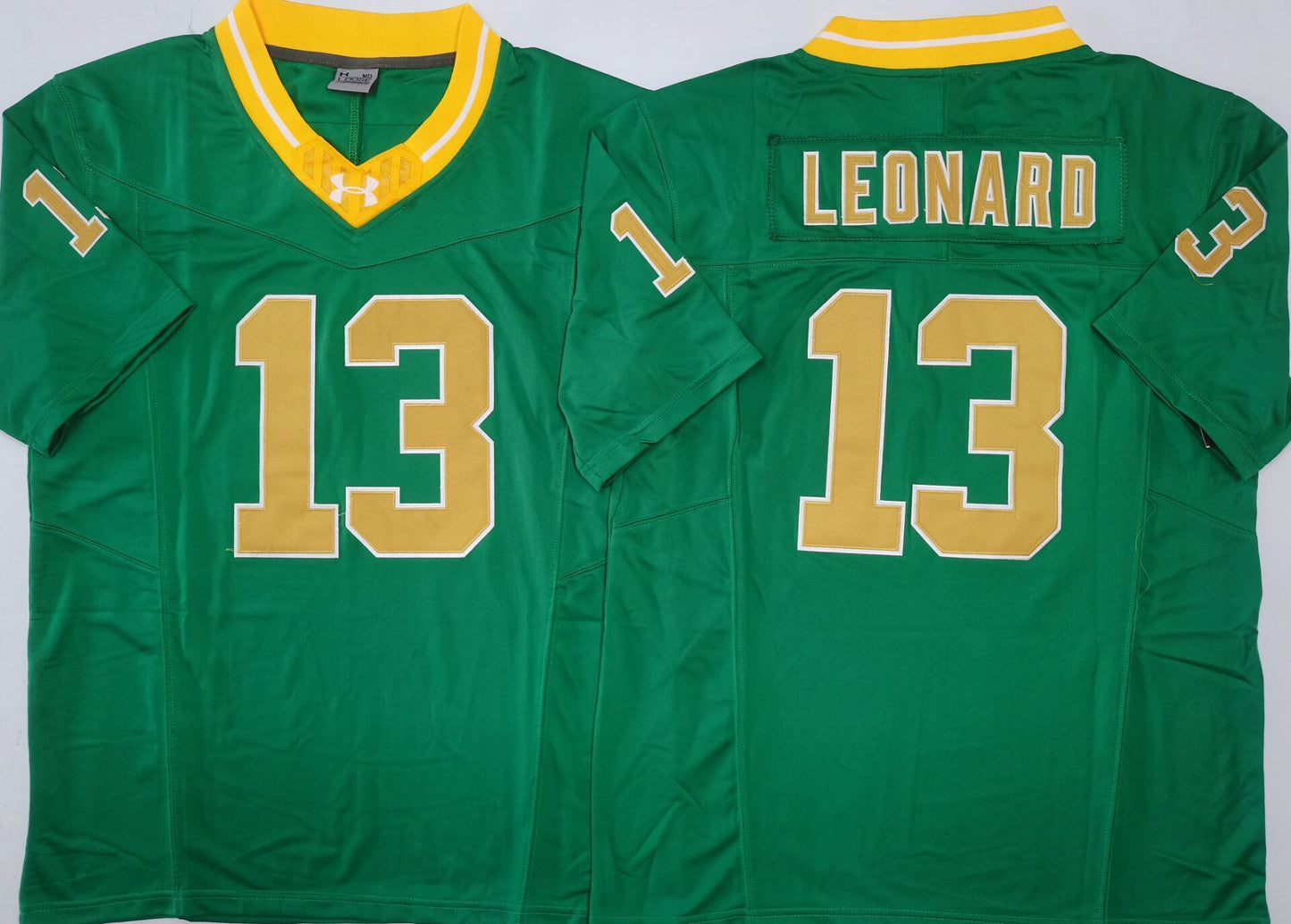Men's Norte Dame Fighting Irish Riley Leonard Green Player Jersey