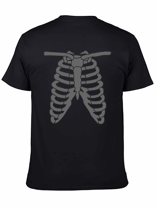 Rib Cage Graphic Tee - Skeleton Anatomy T-Shirt