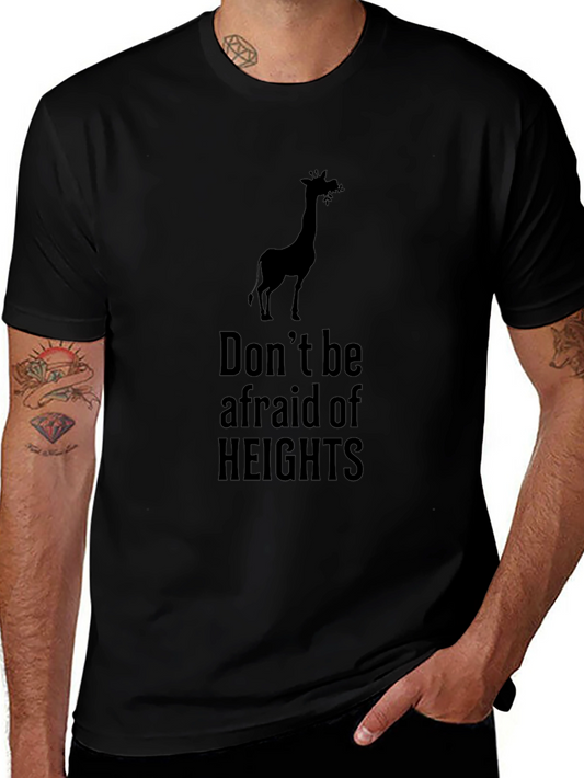 Giraffe Heights Black Graphic Tee