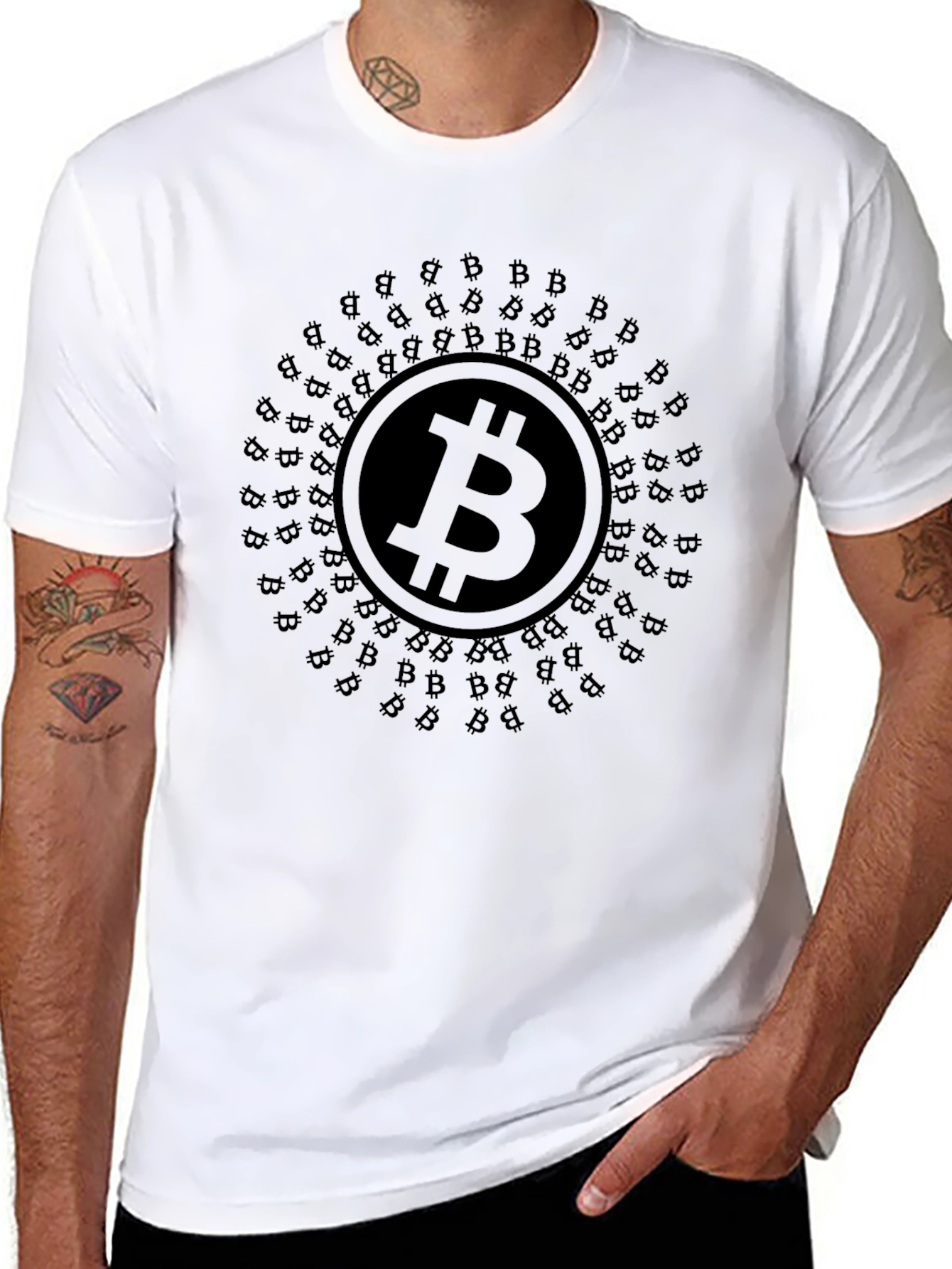 Bitcoin Black T-Shirt Crypto Fashion