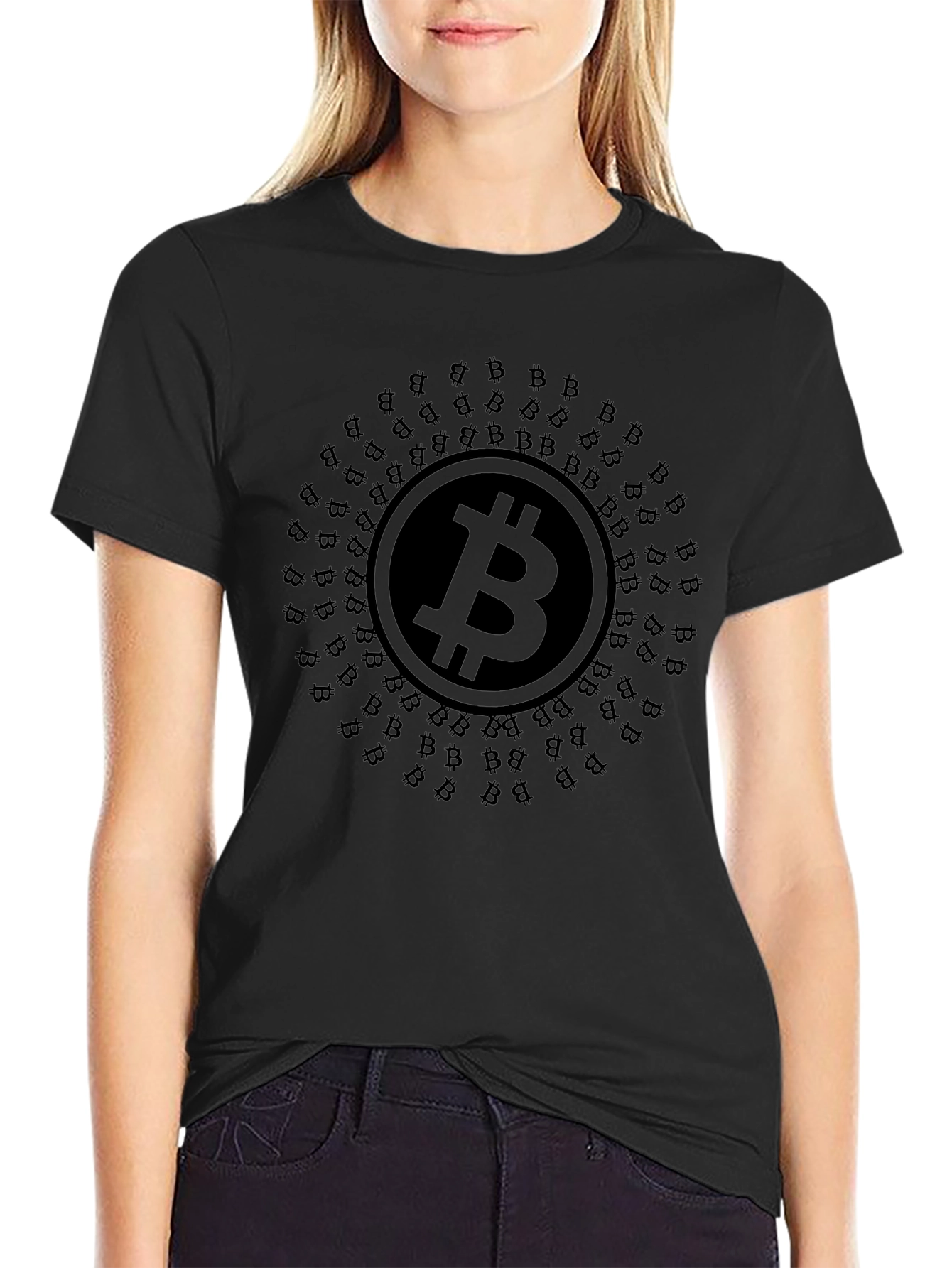 Bitcoin Black T-Shirt Crypto Fashion