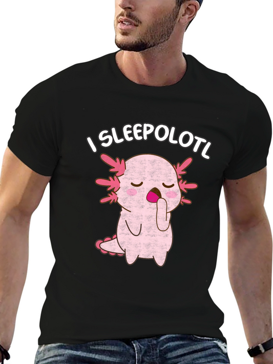 I Sleepolotl T-Shirt - Cute Axolotl Sleeping Tee