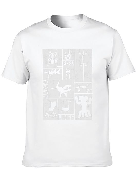 Nazca Lines Graphic Tee - Peru Heritage Shirt