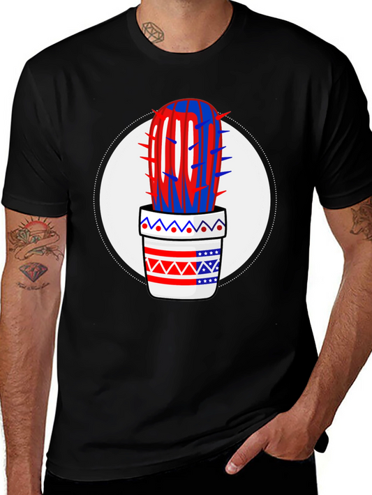 Patriotic Cactus Graphic Tee