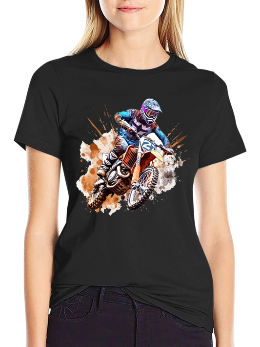 Motocross Rider Graphic Tee - Bold & Edgy Design
