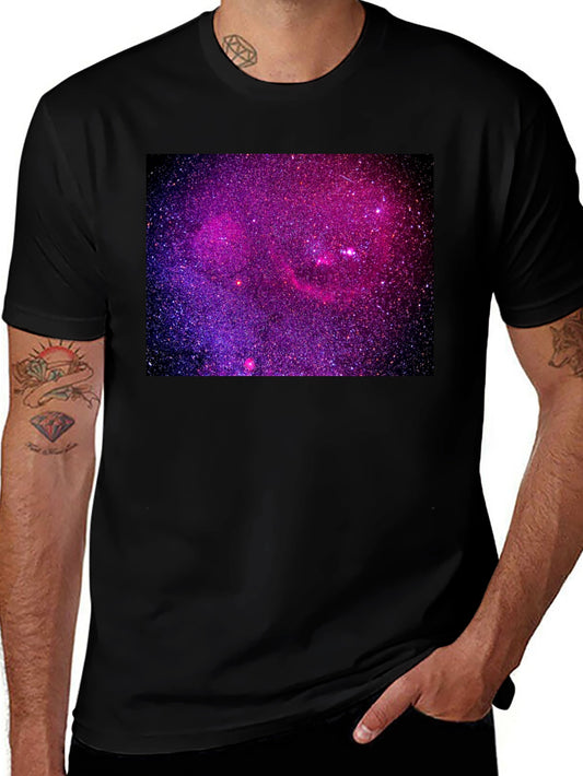 Galaxy Print Black T-Shirt
