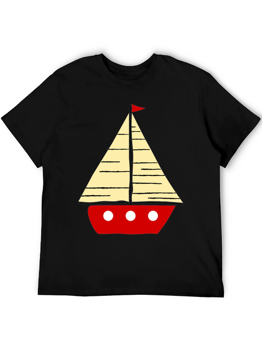 Sailboat Graphic Tee - Nautical Style T-Shirt
