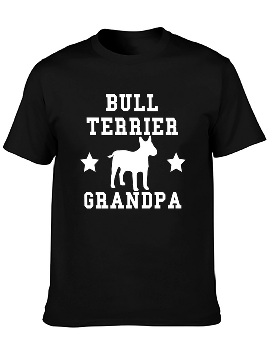 Bull Terrier Grandpa T-Shirt - Dog Lover Gift