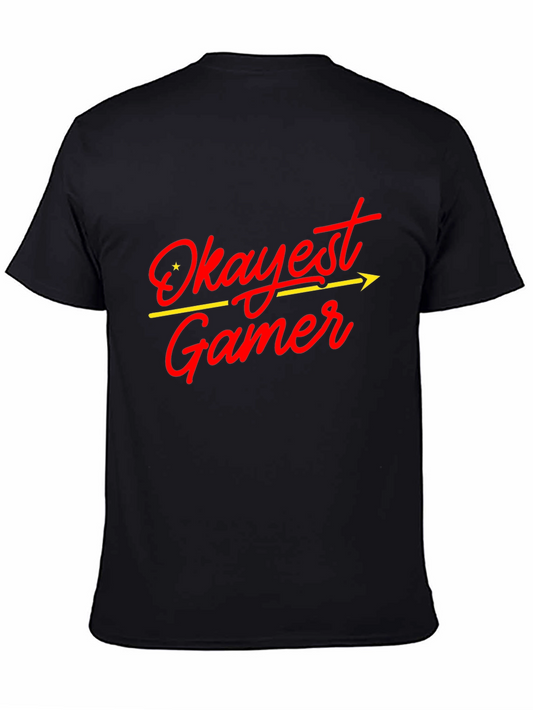 Okayest Gamer Black T-Shirt