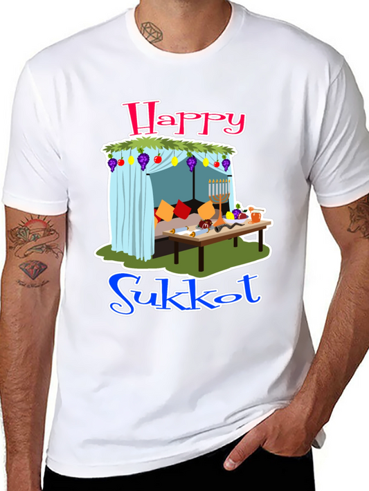 Happy Sukkot T-Shirt Jewish Holiday Apparel
