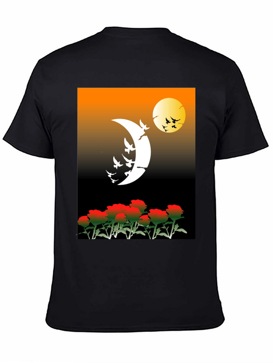 Moonlit Roses Graphic Tee