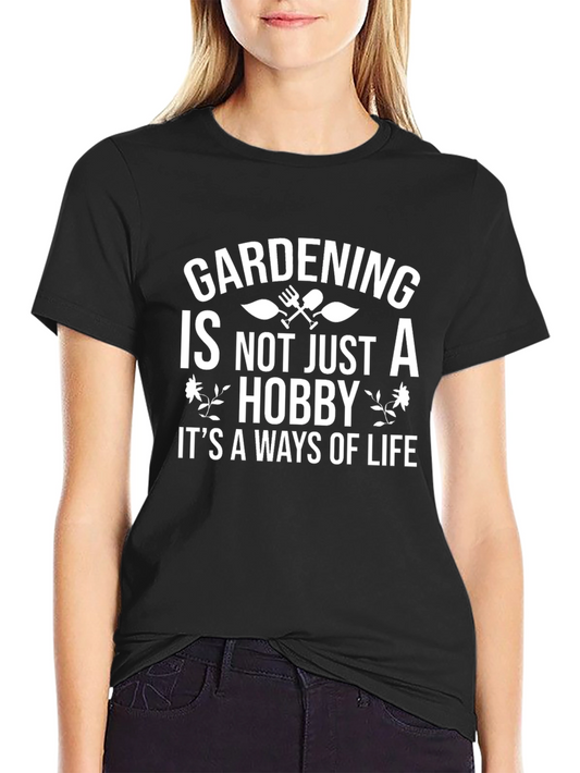 Gardening Lifestyle Graphic Tee - Black