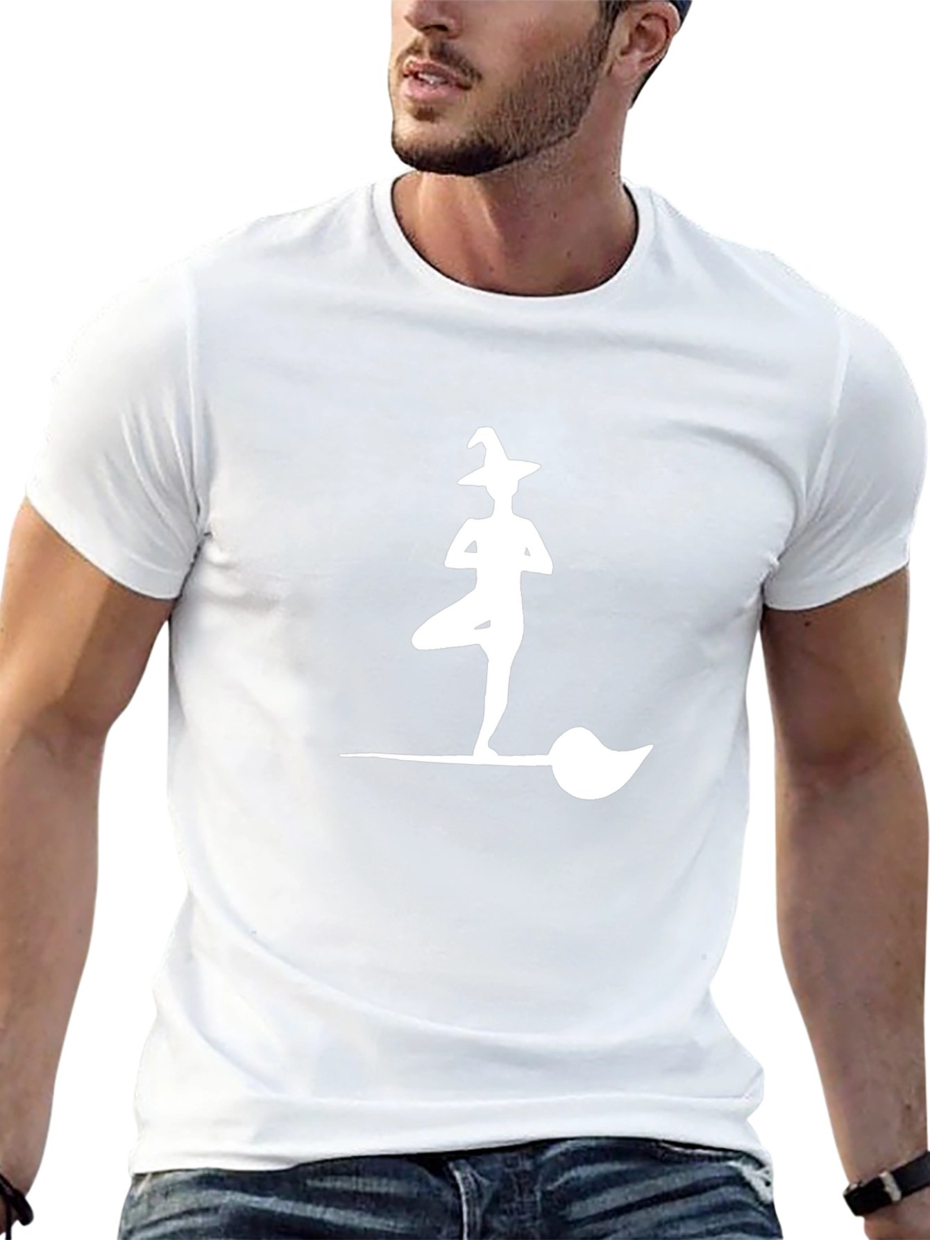 Yoga Witch T-Shirt - Halloween Zen Style