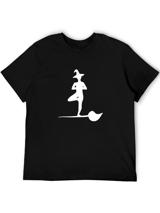 Yoga Witch T-Shirt - Halloween Zen Style