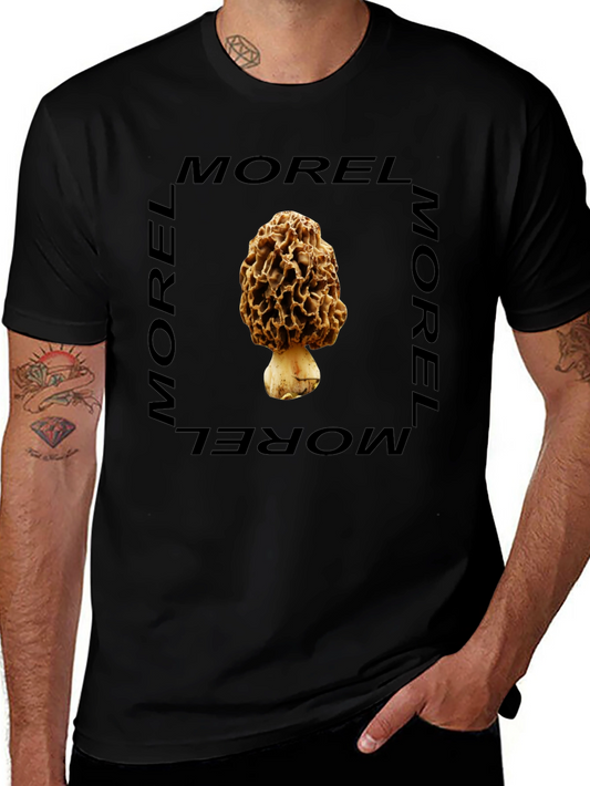 Morel Mushroom Graphic Tee - Foraging Fan T-Shirt