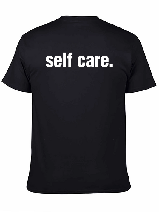 Self Care Statement Tee - Black Comfort