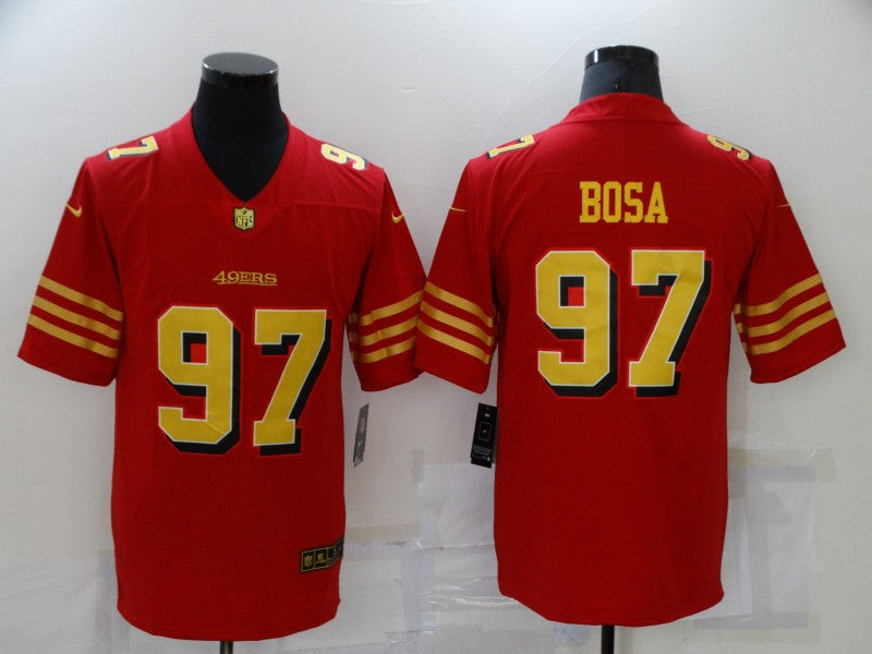 Men's San Francisco 49ers Nick Bosa Red Authentic Game Jersey