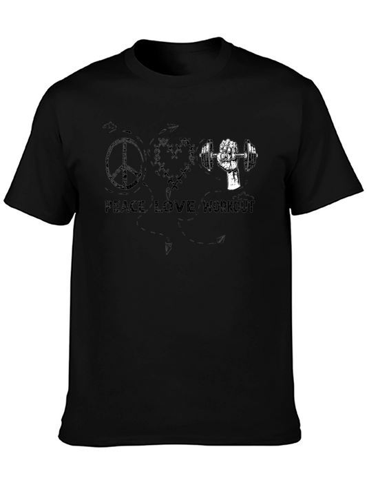 Peace Love Workout Graphic Tee