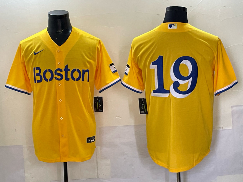 Men's Boston Red Sox Roman Anthony Gold City Connect Limited Jersey